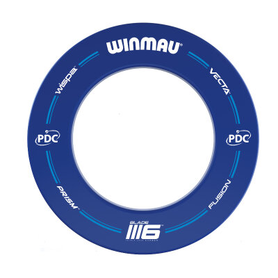 Winmau Blade 6 PDC-Set inkl. Dartboard, Surround, 6 Pfeile, Abwurflinie PDC 5310