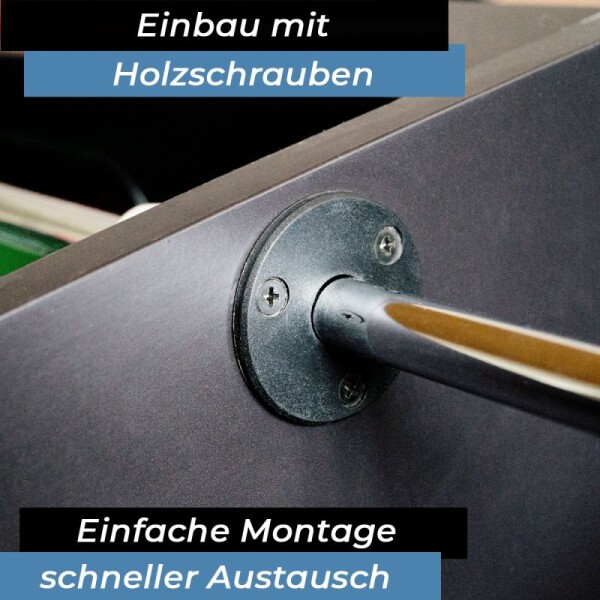 Flanschlager für 16 mm Kickerstangen 2 Stk.