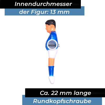 Bandito - Kickerschraube Universal für 13mm Kickerstange inkl. Muttern (22 St.)