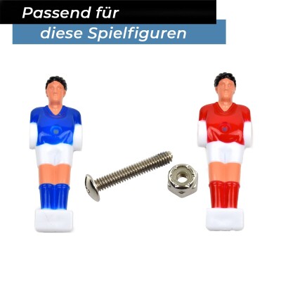 Bandito - Kickerschraube Universal für 13mm Kickerstange inkl. Muttern (22 St.)