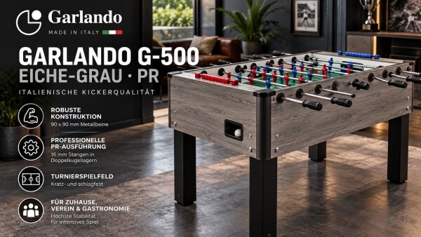 Garlando Tischkicker G-500 eiche-grau