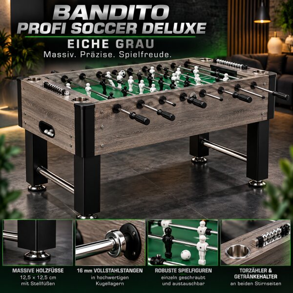 Bandito Tischkicker Profi Soccer DeLuxe