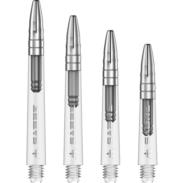 Mission Sabre Shafts - Clear Silver Top