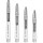 Mission Sabre Shafts - Clear Silver Top