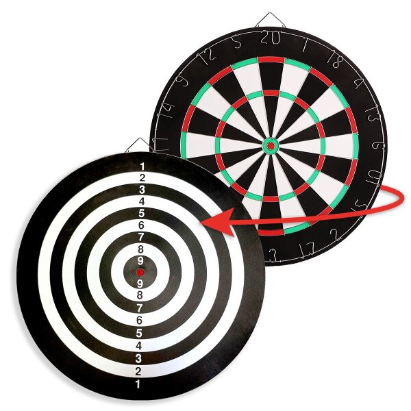 Karella - Dartboard Training Set inkl. 2 Satz Steeldarts