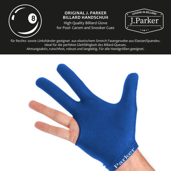 J. Parker Billard-Handschuh beidhändig 4 Farben