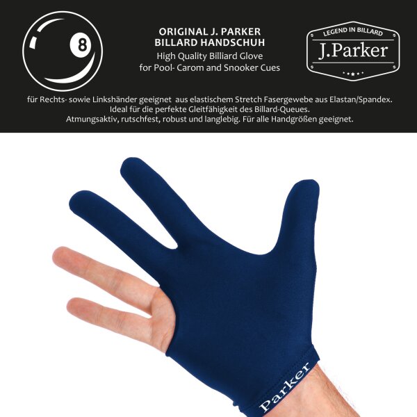 J. Parker Billard-Handschuh beidhändig 4 Farben