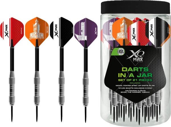 XQMax Steeldarts 21 Stk. (7 Set´s) in der Dose