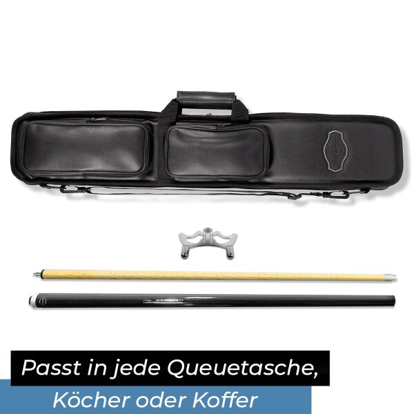 Brückenqueue zweiteilig 145 cm - chrom