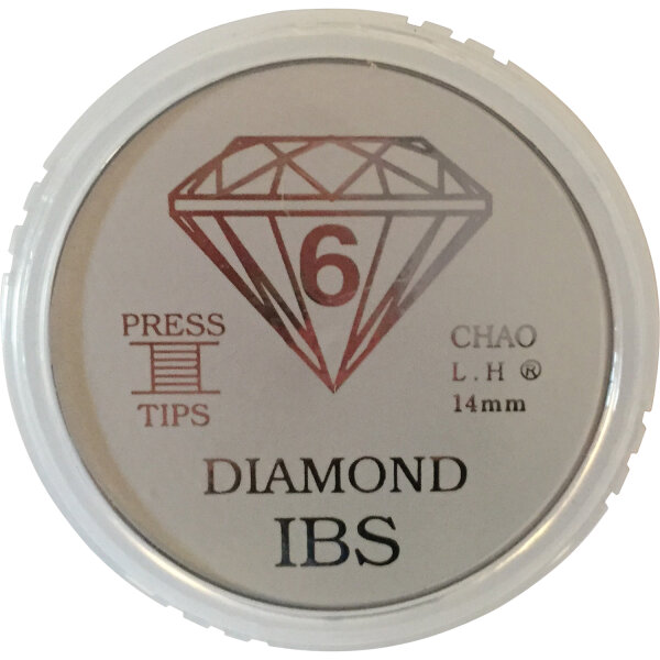 IBS Schichtleder Cuetip Diamond Medium 14mm 1 Stück