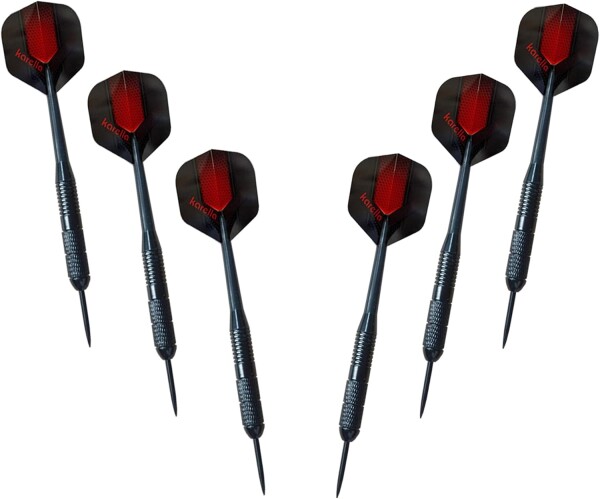 Karella - Dartboard BullOut Set inkl. Surround und 2 Satz Steeldarts