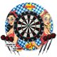 Karella - Dartboard BullOut Set inkl. Surround und 2 Satz Steeldarts