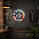 Karella - Dartboard BullOut Set inkl. Surround und 2 Satz Steeldarts