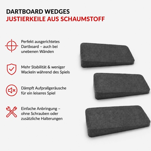 Karella - Dartboard Wedges, Justierkeile Set 3 St.