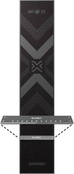 Winmau Dartmatte BladeX Soft Feel mit Oche
