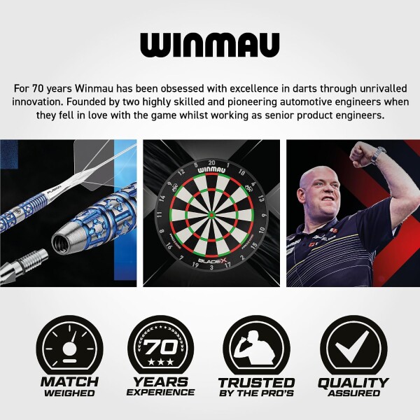 Winmau Dartmatte BladeX Soft Feel mit Oche