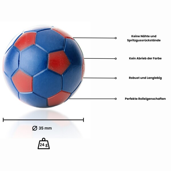 Kickerball Winspeed blau/rot 35mm/24g