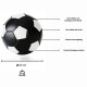 Kickerball Winspeed schwarz/weiß 35mm/24g