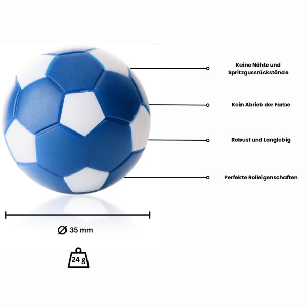 Kickerball Winspeed blau/weiß 35mm/24g