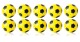 Kickerball Winspeed gelb/schwarz 35mm/24g