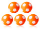 Kickerball Winspeed orange/weiß 35mm/24g