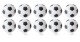 Kickerball Winspeed 10er Set weiß/schwarz 35mm 24g