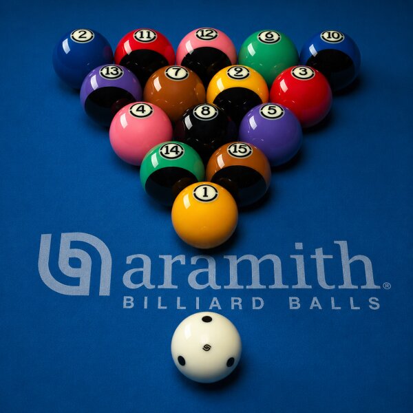 Aramith Tournament Black 57,2 Einzelball Nr. 1-15