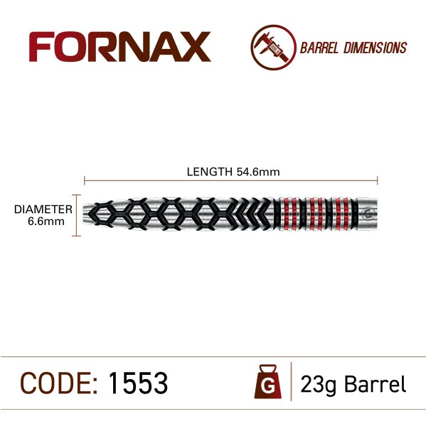 Winmau - Steeldart Fornax 1553 - 90% Tungsten 21gr. und 23gr.