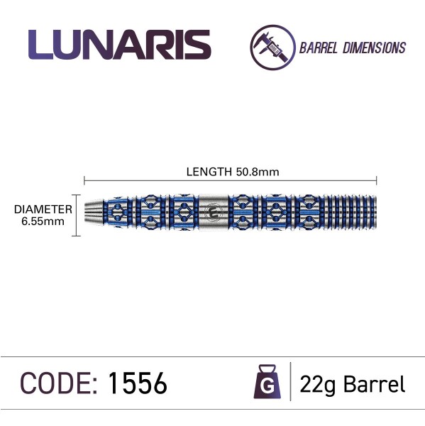 Winmau - Steeldart Lunaris 1556 - 90% Tungsten 22gr. und 24gr.