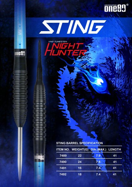 Night Hunter Sting 80% Tungsten Softdart 16 Gamm