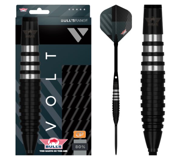Bulls Volt Black CP Steedarts 80% Tungsten 22g
