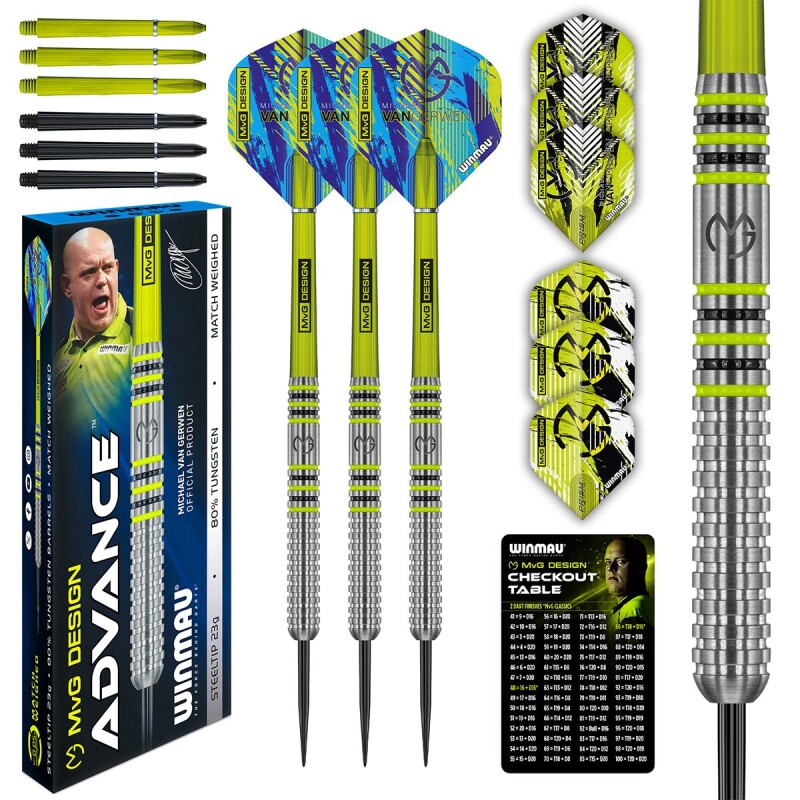 Winmau - Steeldart MvG Advance 80% Tungsten
