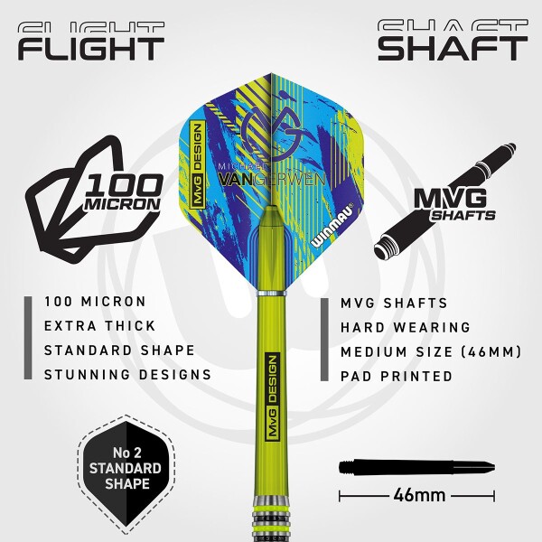 Winmau - Steeldart MvG Advance 80% Tungsten