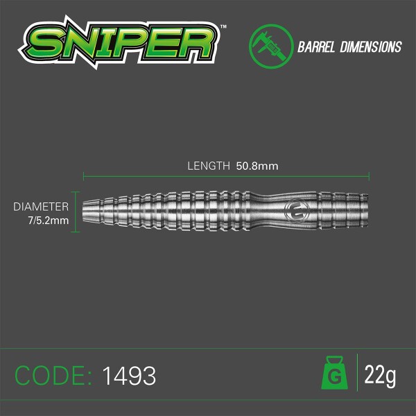 Winmau - Steeldart Sniper 1494 -  90% Tungsten