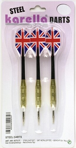 Karella Steeldart Blister-Set 3 Stck.. Gewicht 18 gr ,...