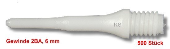 Softspitzen Karella "KS" 500 Stück, weiß, 2BA 6 mm