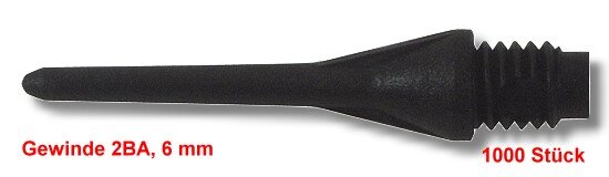 ULTRA TIP Softspitzen, 2 BA Gewinde, 1000 St.