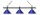 Billardleuchte Modell LONDON - Chrom/Blau - 3 Lampenschirme