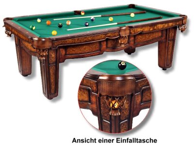 Wellington Pool-Billard-Tisch Antik