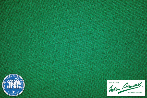 SIMONIS Billard Cloth - Tuch 300 RAPID KARAMBOL,170cm, GELBGRÜN, lfd. Dezimeter