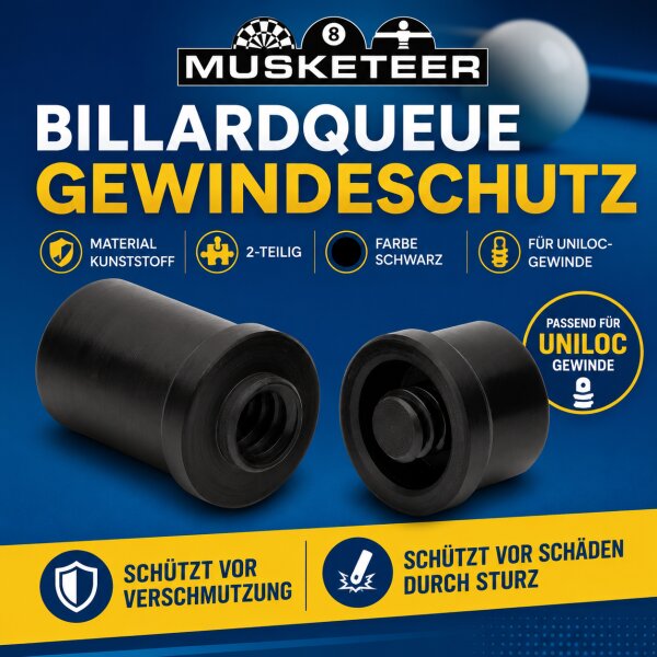 Gewindeschoner Kunststoff schwarz Uniloc