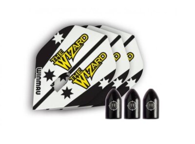 Winmau Whizlock Dart Flights mit Caps