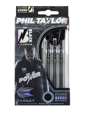 Phil Taylor - 8Zero Black Titanium 23 Gramm Steel Dart...