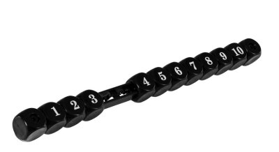 Toranzeige Würfel, schwarz