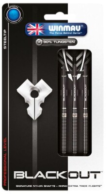 Winmau Blackout 90% Tungsten Steel Darts 26 Gramm