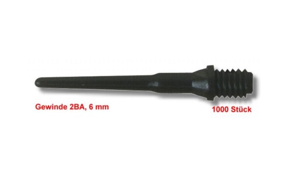 Keypoint-Special Softdart Spitzen 2 BA Schwarz 1000 Stück