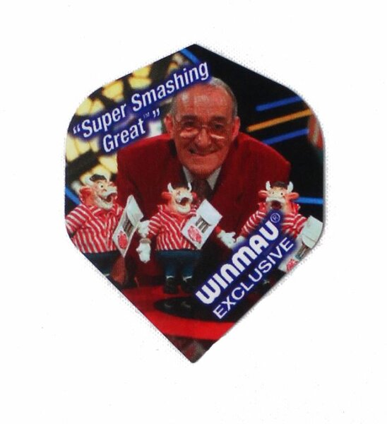 Winmau Exclusive Flights Jim Bowen Bullseye "Super smashing great"