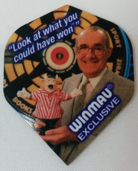 Winmau Exclusive Flights Jim Bowen Bullseye "Look at what you could have won"