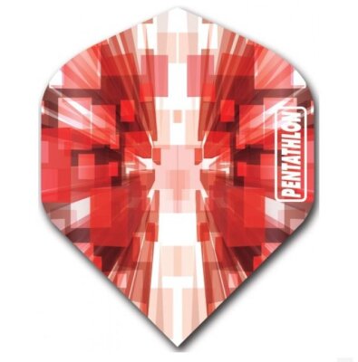 Pentathlon Vizion Star Burst Standard Dart Flights Red