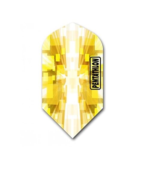 Pentathlon Vizion Star Burst Slim Dart Flights Yellow